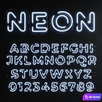 Neon Set 012 Neon Alphabet