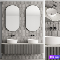 Bathroom Set Concrete Wall - Set 27