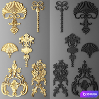 Stucco decor. Set.