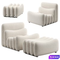 Additional System Armchair with Footstool