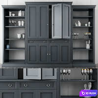 Cameo 4-Piece Gray Glass Door Wall
