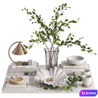 Decorative set with Meridian Lamp