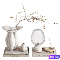 Decorative set with Lily Vase