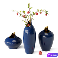 Artipieces Akia vase set with pomegranate branches