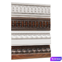 Set stucco moldings.