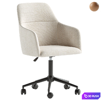Asher Upholstered Swivel Desk Chair