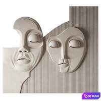 3d wall panel of the Face