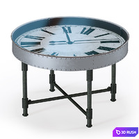 Uttermost 24321 Cassem Clock Coffee Table