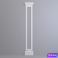 Pilaster Europlast. Capital: 1.21.005, Molding: 1.51.307, Base: 1.23.500