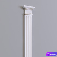 Pilaster Europlast. Capital: 1.21.008, Barrel: 1.22.050, Base: 1.23.600