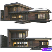 Modern brick villa