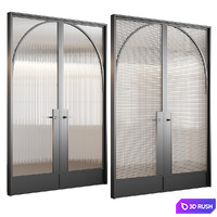 Embossed glass doors №3