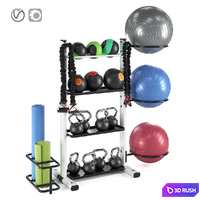 Fitness accessories rack