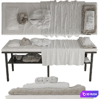 Massage table with decor 3