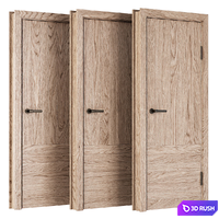 Wooden Door Set V13 / Interior and Exterior door set