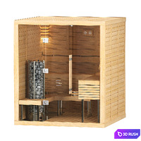 Finnish sauna Sawo Glass Front
