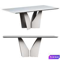 Dining table rectangular gray garda decor