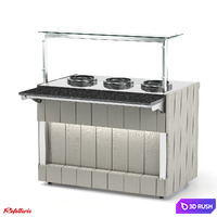 Bain-marie for first courses with electric soup bowls 5l RM1 xD Capital