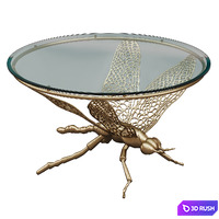 Garda Decor COFFEE TABLE DRAGONFLY