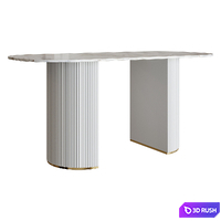 Dining table Costanza Marble Dining Table White