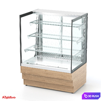 Refrigerated confectionery showcase with perforated rear wall (RKC2 AO series)