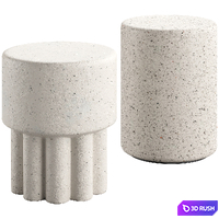 Mila Scallop Stool and Made Goods Castiel Stool