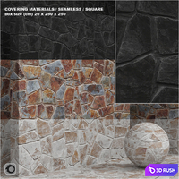 Material (seamless) - stone, masonry set 11