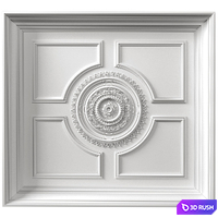 Ceiling set classic style.Classic coffered ceiling