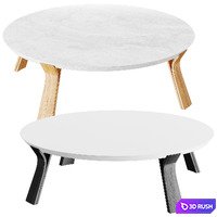 Solid coffee table