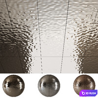 Seamless material Metal panels Wave