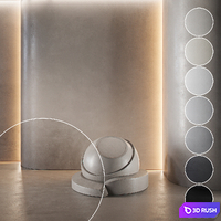 Decorative plaster | Concrete set (seamless) | 34