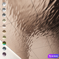 Decorative steel sheets with waves 02