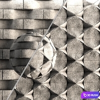 3D Concrete decorative wall panel -vol.12