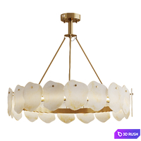 Chandelier Marble Lucretia Marble Round Chandelier 80 cm
