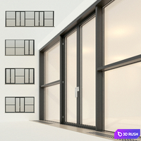 Panoramic glazing. Stained glass window 24