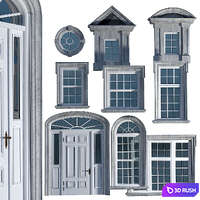 Windows and doors in the British classical style