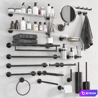 DARK bathroom accessories by BEMETA