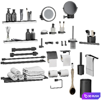Hansgrohe set of bathroom accessories and decor