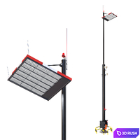 Lighting pole with EWO spotlights