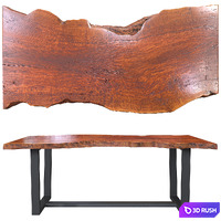 Wooden table slab