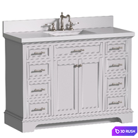Bathroom Cabinet with a washbasin in a classic style. Bathroom furniture.Bathroom Sink Vanity