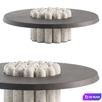 RAKU-YAKI side tables by Emmanuelle Simon