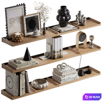 Shelves with decorative set
