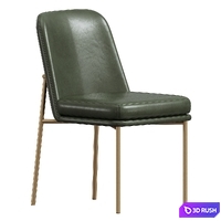 Jack Metal Frame Leather Dining Chair WestElm