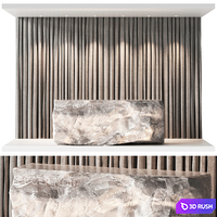 Reception desk natural rock 6