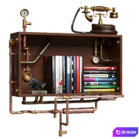 Steampunk Industrial Wall Shelf