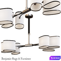 Robert Abbey Axis Oval Chandelier
