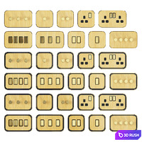 Pushka Gold sockets and switches