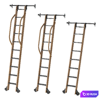 Custom Service Hardware Sliding Hook Library Ladder
