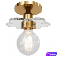 Mitzi Alexa Semi Flush Mount Sconce Aged Brass